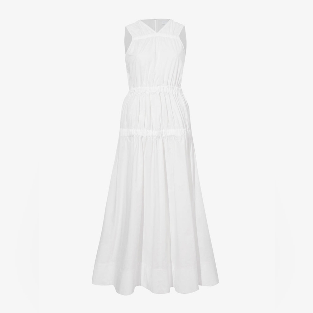Proenza Schouler White Label Libby Cotton Poplin Maxi Dress Size 6